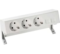 Настольный 4х-розеточный блок Simon, 3х2PE, 2хRJ45, белый, S400 42403020-130