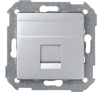 Адаптер Simon со шторками на 1 коннектор UTP RJ45, FTP RJ45, RJ12, AMP, S82 Detail алюминий 82005-93