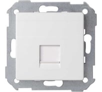 Адаптер Simon со шторками на 1 коннектор UTP RJ45, FTP RJ45, RJ12, AMP, S82, S82N, белый 82005-30