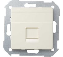 Адаптер Simon со шторками на 1 коннектор UTP RJ45, FTP RJ45, RJ12, AMP, S82, S82N, слоновая кость 82005-31