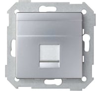 Адаптер Simon со шторками на 1 коннектор UTP RJ45, FTP RJ45, RJ12, AMP, S82,82N, алюминий 82005-33