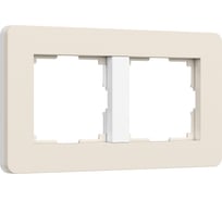 Рамка на 2 поста WERKEL Split (айвори/белый, soft-touch) a067254