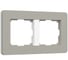 Рамка на 2 поста WERKEL Split (дымчатый/белый, soft-touch) a067260 1