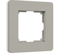 Рамка на 1 пост WERKEL Split (дымчатый/белый, soft-touch) a067259