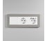 Рамка на 3 поста WERKEL Split (дымчатый/белый, soft-touch) a067262 2