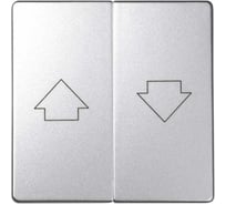 Клавиши для выключателя управления жалюзи Simon S82 Detail, блокировка, 2 штуки, алюминий 82028-93