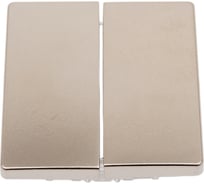 Клавиши для двухклавишного проходного кнопочного выключателя Simon шампань, 2 штуки 82026-34