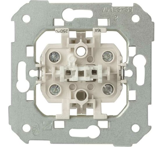 Одноклавишный двухполюсный выключатель Simon, 16АX 250В, S82, S82N, S88, S82 Detail 75133-39