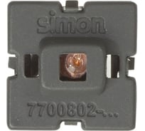 Блок LED подсветки Simon, цвет красный, S82, S82N, S88, S82 Detail 7700802-037