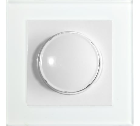 Электрический диммирующий выключатель STEKKER серия Катрин, со стеклянной рамкой, GLS10-7006-01, белый 39248