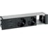 Врезной розеточный блок с крышкой Simon, ввод щетка, 2x2PE, 2xUSB устройства, 1 модуль черный, S400 44422000-138 1