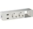 Врезной розеточный блок с крышкой Simon, ввод щетка, 2x2PE, 2xUSB устройства,1 модуль, алюминий, S400 44422000-133 1