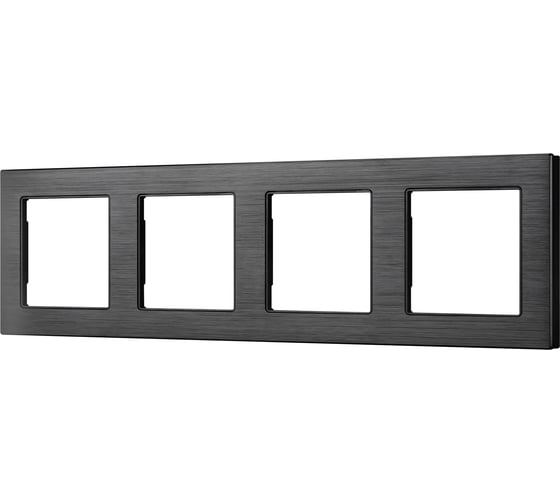Рамка Arlight алюминиевая FRM-PRESTO-ALS-4-BK 1шт 043862 1