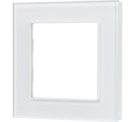Рамка Arlight стеклянная FRM-GLARE-GS-1-WH 1шт 043786