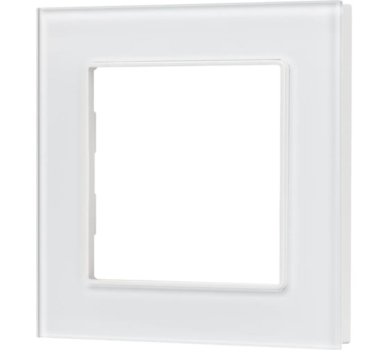Рамка Arlight стеклянная FRM-GLARE-GS-1-WH 1шт 043786 1