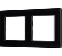 Рамка Arlight стеклянная FRM-GLARE-GS-2-BK 1шт 043797