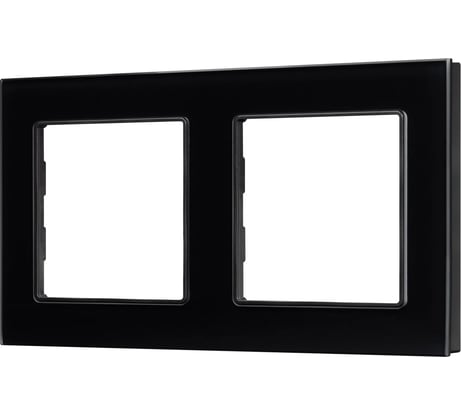 Рамка Arlight стеклянная FRM-GLARE-GS-2-BK 1шт 043797