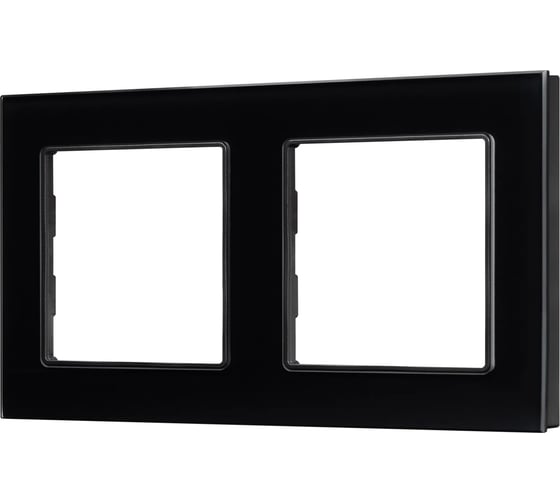 Рамка Arlight стеклянная FRM-GLARE-GS-2-BK 1шт 043797 1