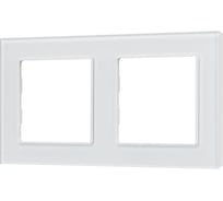 Рамка Arlight стеклянная FRM-GLARE-GS-2-WH 1шт 043796