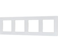 Рамка Arlight стеклянная FRM-GLARE-GS-4-WH 1шт 043802