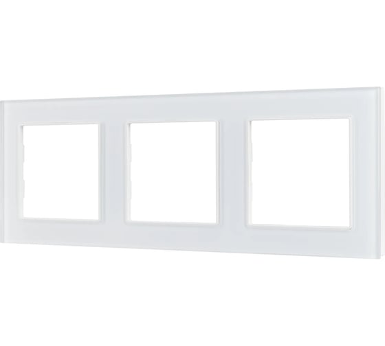 Рамка Arlight стеклянная FRM-GLARE-GS-3-WH 1шт 043799