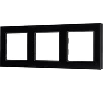 Рамка Arlight стеклянная FRM-GLARE-GS-3-BK 1шт 043800
