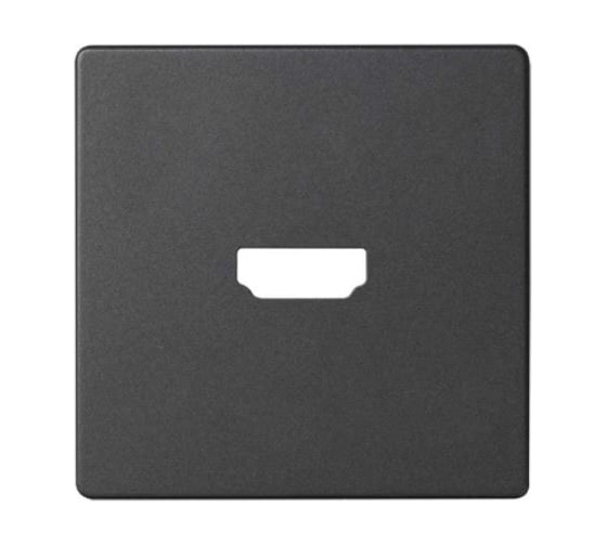 Накладка для коннектора Simon HDMI v 1.4, мама, S82, S82N, S82 Detail, графит 8201094-038 1