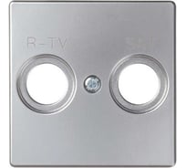 Накладка для спутниковых радио-телевизионных розеток Simon, S82, S82N, алюминий 82097-33