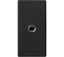 Плата с разъёмом mini-jake Simon стерео 3.5 мм, винтовой зажим, мама, К45, графит K123B-14