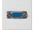 Плата с разъёмом VGA Simon, D-sub, 15 pin, К45, винтовой зажим, мама, белый K100B-9 1