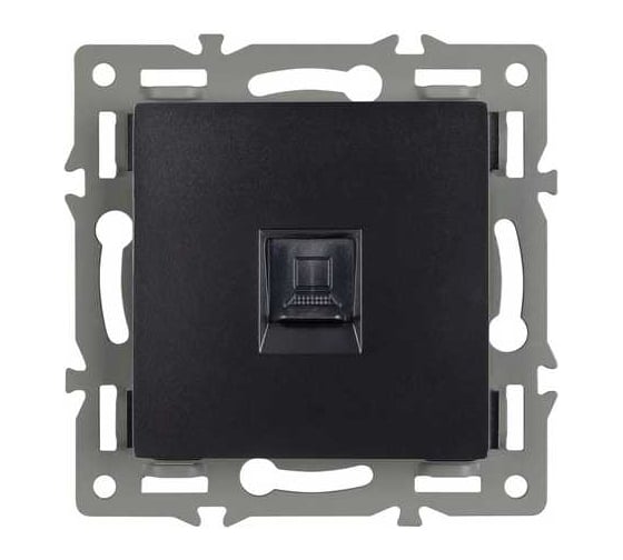Механизм компьютерной розетки Arlight SCT-MPC1-PL-BK 1шт 045334 1