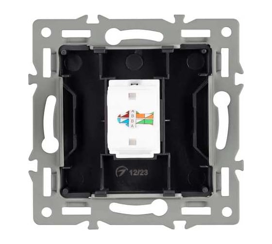 Механизм компьютерной розетки Arlight SCT-MPC1-PL-BK 1шт 045334