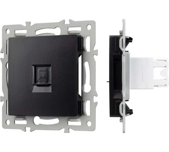 Механизм компьютерной розетки Arlight SCT-MPC1-PL-BK 1шт 045334