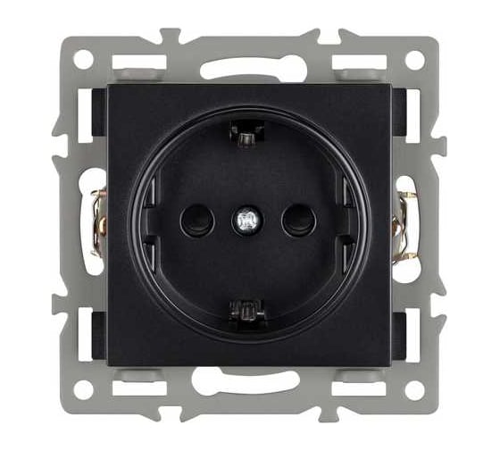 Механизм электрической розетки Arlight SCT-MEU1-PL-BK 1шт 043731