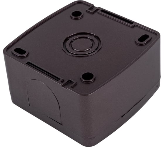1-клавишный выключатель TDM ELECTRIC открытой установки с подсветкой IP44 10А шоколад "Селигер" SQ1818-0203