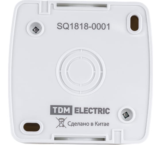 1-клавишный выключатель TDM открытой установки IP44 10А белый "Селигер" SQ1818-0001