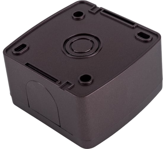 2-клавишный выключатель TDM ELECTRIC открытой установки IP44 10А шоколад "Селигер" SQ1818-0202