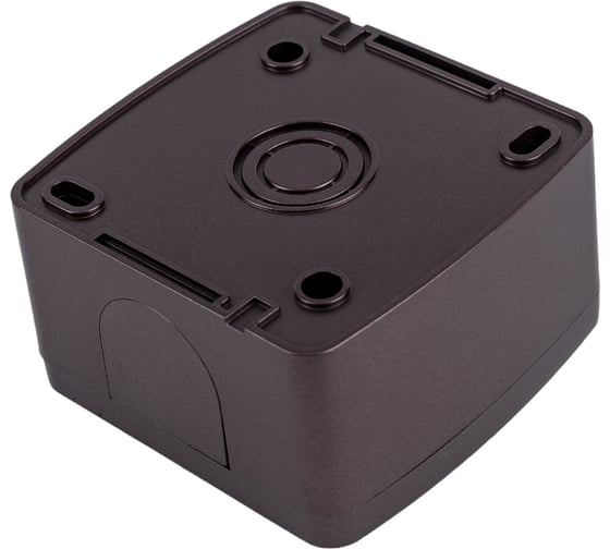 1-клавишный выключатель на 2 направления TDM ELECTRIC открытой установки IP44 10А шоколад "Селигер" SQ1818-0211