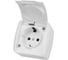 Розетка TDM ELECTRIC 2П+3 открытой установки IP54 16А с крышкой белая "Селигер" SQ1818-0013 2