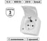 Розетка TDM ELECTRIC 2П+3 открытой установки IP54 16А с крышкой белая "Селигер" SQ1818-0013 3