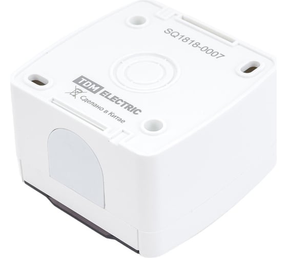 Розетка TDM ELECTRIC 2П+3 открытой установки IP54 16А с прозрачной крышкой белая "Селигер" SQ1818-0007