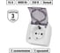 Розетка TDM ELECTRIC 2П+3 открытой установки IP54 16А с прозрачной крышкой белая "Селигер" SQ1818-0007 2