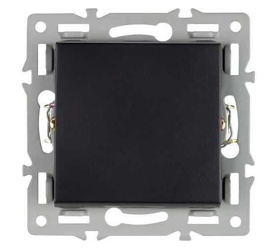 Механизм выключателя одноклавишный проходной Arlight SWT-MKP1-PL-BK 1шт 043715 1