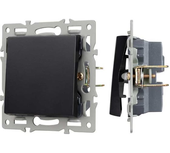 Механизм выключателя одноклавишный проходной Arlight SWT-MKP1-PL-BK 1шт 043715