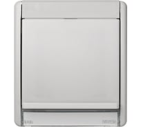 Рамка с прозрачным окном для установки ориентационного светильника Simon, IP55, S44 Aqua, серый 4400036-102