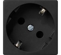 Розетка с заземлением Simon, 2P+E, модуль К45, винтовой зажим, 16А, 250В, графит K01-14