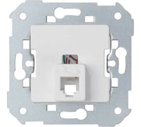 Телефонная розетка Simon, с 6 контактами для коннектора RJ11, белый 75480-30