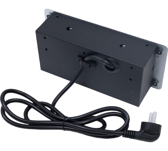 Выдвижной горизонтальный блок розеток DORI 2 розетки +2USB с кабелем 2м GLS 45694