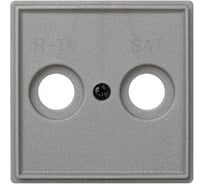 Накладка на телевизионную розетку Simon R-TVSAT, механизм S27, IP44, IK07, Scudo, серый 2705097-063