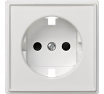 Накладка на розетку Simon с заземлением механизм S27, IP44, IK07, Scudo, белый 2705041-030